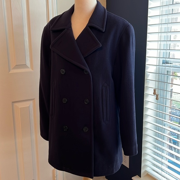 Preston & York Jackets & Blazers - GUC Preston & York Double Breasted Wool Navy Pea Coat